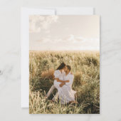 Foto Weddenschap met zonnebloemen Kaart (Achterkant)