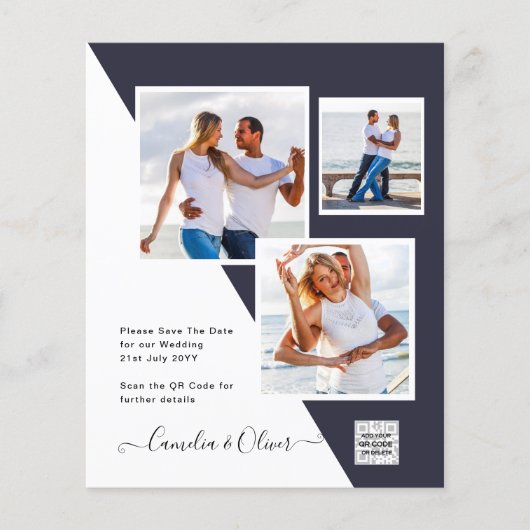 FOTO Weddenschap QR-code invullen Opslagdatum BLUE (Voorkant)