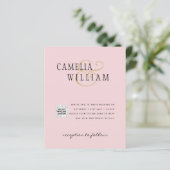 Foto Weddenschap QRCode RSVP Blush Pink (Staand voorkant)