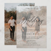 Foto Weddenschap Uitnodiging (Voorkant / Achterkant)