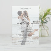 Foto Weddenschap Uitnodiging (Staand voorkant)