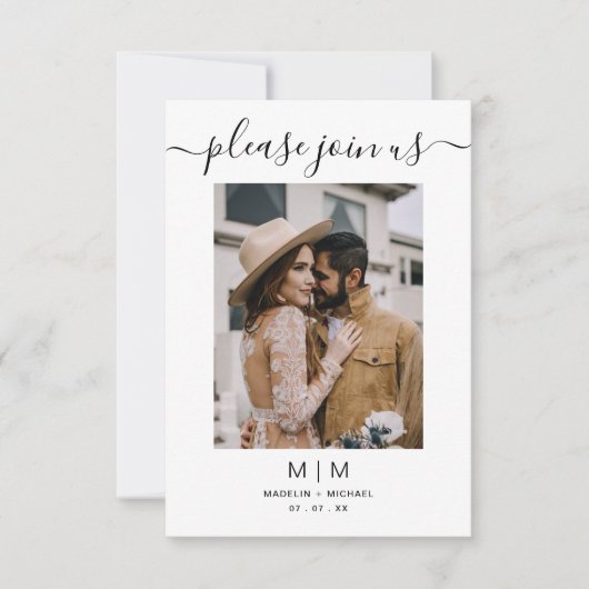 Foto Weddenschap Uitnodiging (Voorkant)