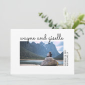 Foto Weddenschap Uitnodiging (Staand voorkant)