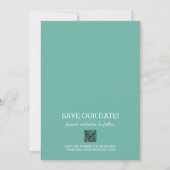 Foto Wedding Aqua Save The Date (Achterkant)