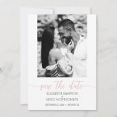 Foto Wedding Dusty Pink Save The Date (Voorkant)