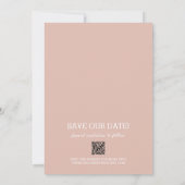 Foto Wedding Dusty Pink Save The Date (Achterkant)