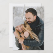 Foto Wedding Elegant Modern Typografie Kaart (Achterkant)