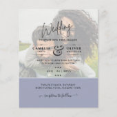 FOTO WEDDING INVITATION Budget Overlay Text LeahG Flyer (Voorkant)