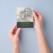 FOTO WEDDING INVITATION Budget Overlay Text LeahG Flyer (Hand)