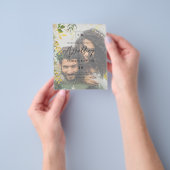 FOTO WEDDING INVITATION Greenery Gold LeahG Flyer (Hand)