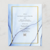 FOTO WEDDING INVITATION Navy Blue Gold INK LeahG (Achterkant)