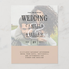 FOTO WEDDING INVITATION Overlay Text LeahG BUDGET Flyer
