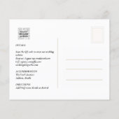 FOTO WEDDING INVITATION Wisteria Floral BUDGET (Achterkant)