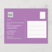 FOTO WEDDING INVITATION Wisteria Floral BUDGET (Achterkant)