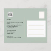 FOTO WEDDING INVITATION Wisteria Floral BUDGET (Achterkant)