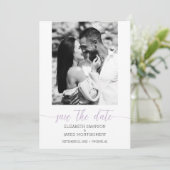 Foto Wedding Lavender Save The Date (Staand voorkant)