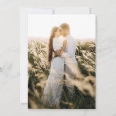 Foto Wedding nodigt Greenery Gold Eulcalyptus uit Kaart (Achterkant)