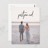 Foto Wedding Postponement Wijziging datum Briefkaart (Voorkant / Achterkant)
