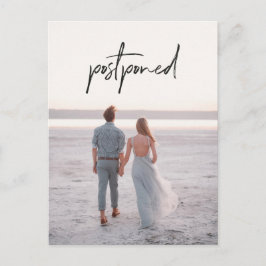 Foto Wedding Postponement Wijziging datum Briefkaart