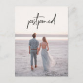 Foto Wedding Postponement Wijziging datum Briefkaart (Voorkant)