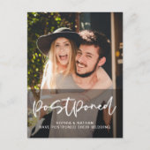 Foto Wedding Postponement Wijziging datum Briefkaart (Voorkant)