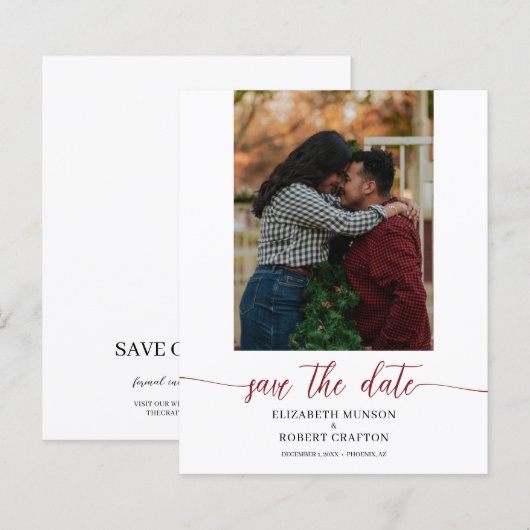 Foto Wedding Save the Date (Voorkant / Achterkant)