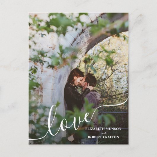 Foto Wedding Save the Date Aankondigingskaart (Voorkant)