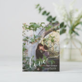 Foto Wedding Save the Date Aankondigingskaart (Staand voorkant)