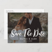 Foto Wedding Save the Date Briefkaart (Voorkant / Achterkant)
