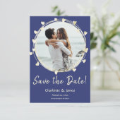 Foto Wedding Save the Date, Golden Hearts Date (Staand voorkant)