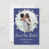 Foto Wedding Save the Date, Golden Hearts Save The Date (Voorkant)