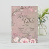 Foto Wedding Save the Date Invitation (Staand voorkant)