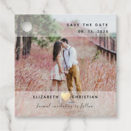 Foto Wedding Save the Date Invitation Bedankjes Labels