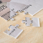 Foto Wedding Save the Date Invitation Legpuzzel (Zijkant)