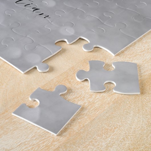 Foto Wedding Save the Date Invitation Legpuzzel (Zijkant)