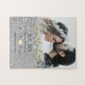 Foto Wedding Save the Date Invitation Legpuzzel (Horizontaal)