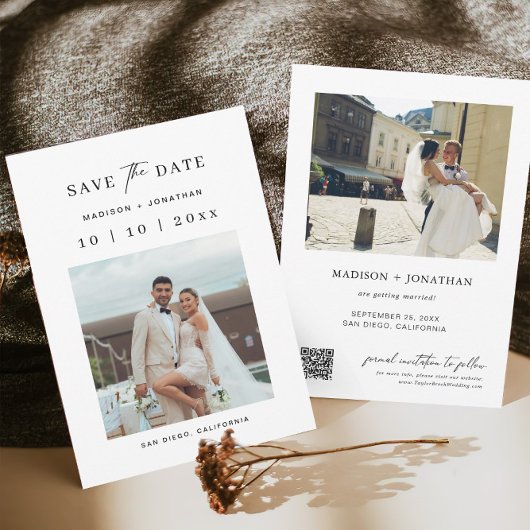 Foto Wedding Save the Date Kaart