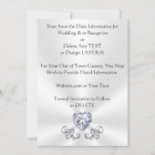 Foto, Wedding Save the Date Kaarten with Enveloppe (Achterkant)