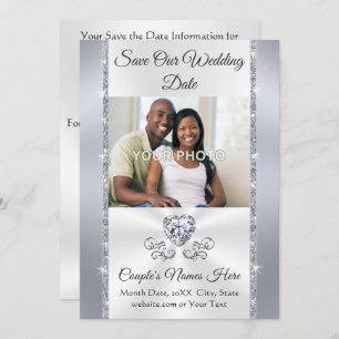 Foto, Wedding Save the Date Kaarten with Enveloppe