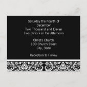 Foto Wedding Save the Date Uitnodiging Briefkaart (Achterkant)