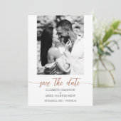 Foto Wedding Terracotta Save The Date (Staand voorkant)