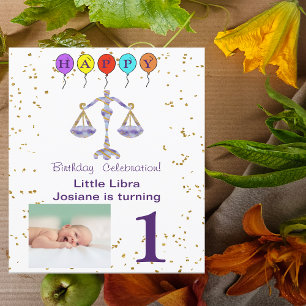 Foto & Weegdag met Gold & ballonnen Kaart