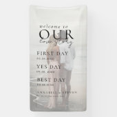 Foto WELKOM BIJ ONS LIEFDESVERHAAL Spandoek (Verticaal)