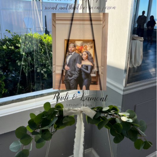 Foto Welkom Bord Acryl I Trouwen