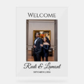 Foto Welkom Bord Acryl I Trouwen (Voorkant)