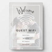 Foto Welkom Gast WiFi Wachtwoord Fotoplaat (voorkant)