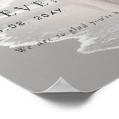 Foto WELKOM OP ONZE BRUILOFT Poster (Hoek)