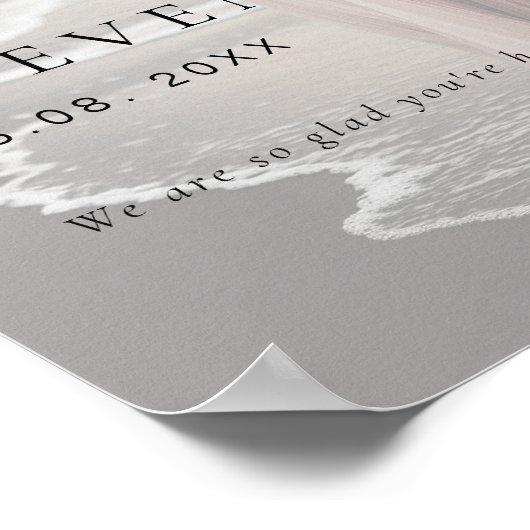 Foto WELKOM OP ONZE BRUILOFT Poster (Hoek)