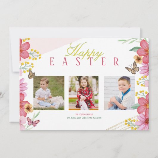 Foto Wenskaart lente 3 Feestdagenkaart (Voorkant)