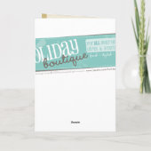 FOTO WENSKAART :: seizoen gestreept AP4 Feestdagen Kaart (Achterkant)